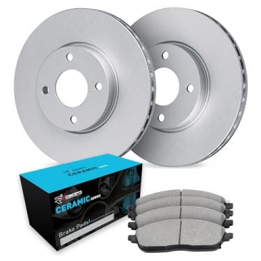 Imagem de Para Nissan March, Versa, Note, Versa Note, Micra R1 Concepts Carbon Series Kit de discos de freio dianteiros O.E + Pastilhas de freio de cerâmica
