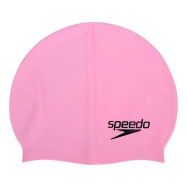 Imagem de Touca de Natação Speedo Big Swim Silicone, Rosa, Único