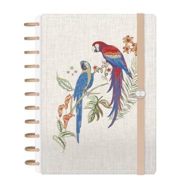 Imagem de Caderno Iscool Disc Inteligente 140 Folhas Entrepontos Araras Grande G+