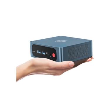 Imagem de TRIGKEY Mini PC S5, Ryzen 7 Pro 5850U (8C/16T, até 4,4GHz) 16G DDR4 3200MHz + 500G PCIE3.0 NVME SSD, 8Core 2000MHz HD Graphics, DP+HDMI+Type-C, WiFi6/BT 5.2/RJ45 1000M LAN/USB 3.0 2 10 Gbps