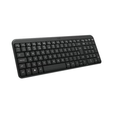 Imagem de Teclado Sem Fio Logitech K250 Bluetooth com Conectividade Rápida e Fácil, Design Compacto, Teclado Numérico, Layout ABNT2, Teclas Resistentes a Derramamentos, Compatível com PC e Mac - Grafite