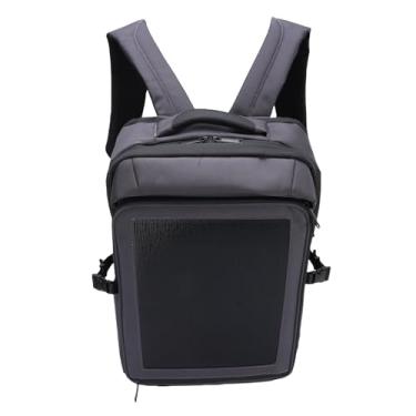 Imagem de Garosa Mochila de Carregamento Solar, Mochila Leve de Poliéster Com Painel Solar Com Capacidade de 30L para Caminhadas e Viagens