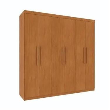 Imagem de Guarda Roupa Casal 6 Portas Lagos Tcil Móveis Cinamomo - MOVEIS TCIL