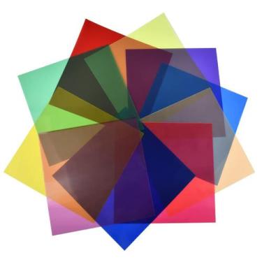 Imagem de Géis coloridos para iluminação OTYMIOW, 20 unidades, folhas PET de 30 