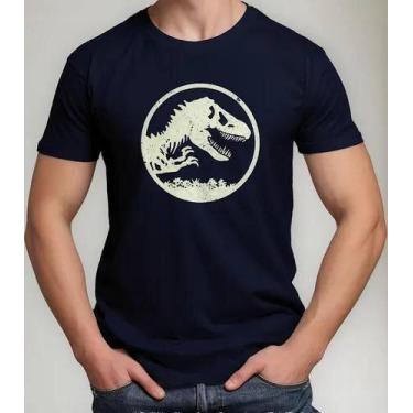 Imagem de Camiseta Camisa Algodão Feminina Masculina Adulto Filme Dinossauro Jur