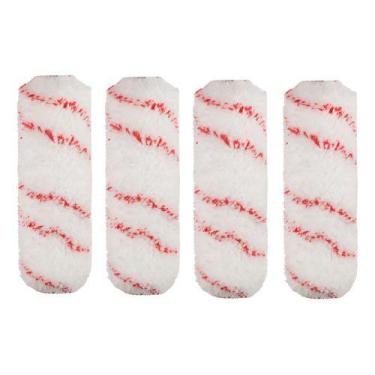 Imagem de Kit 4 Rolo Pintura Top Fibra Lã Sintética - 23cm P.a.g