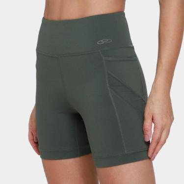 Imagem de Bermuda Olympikus Funcional 6 Feminino, Verde água, GG