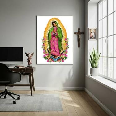 Imagem de Quadro Decorativo Nossa Senhora de Guadalupe - 70x50cm - Quadros On-li
