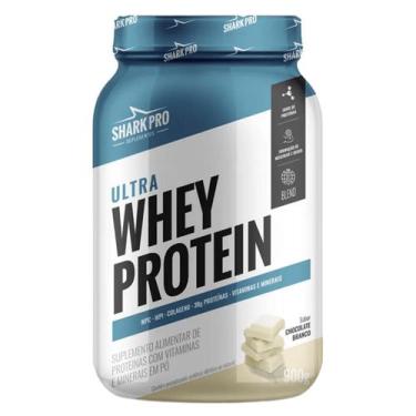 Imagem de Ultra Whey Pote 900g Sabor Chocolate Branco Shark Pro