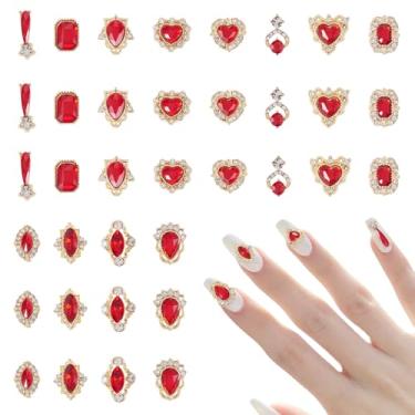 Imagem de 48 peças arte de unhas decoração de strass, arte de unhas de cristal, pingentes de diamante, pedras de vidro luxuosas, pedras preciosas, design de unhas, joias, artesanato, acessórios, garrafa, capa