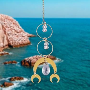 Imagem de Apanhador de sol de cristal para janelas – apanhadores de sol com prismas anjo sino de vento ornamento pendurado para Natal, casamento, jardim, decoração de casa, presente