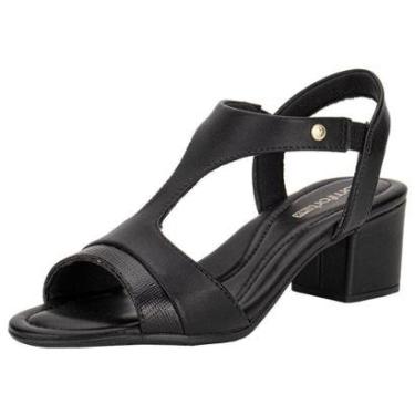 Imagem de Sandália Feminina Salto Grosso Comfortflex 2557406-Feminino