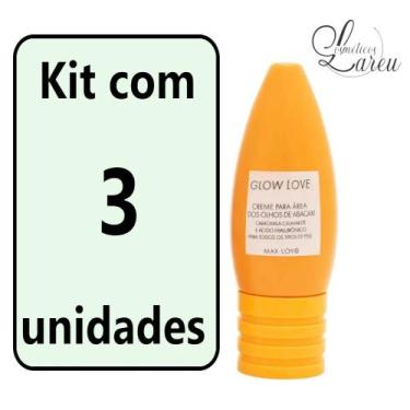 Imagem de -Kit Creme Glow Area Olhos Abacaxi Kc (3 un.) - Max Love