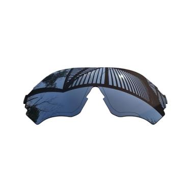 Imagem de MYCOURAG Lentes de reposição polarizadas com proteção UV para óculos de sol Oakley EVZero Range OO9327 – Revestimento espelhado de titânio polarizado