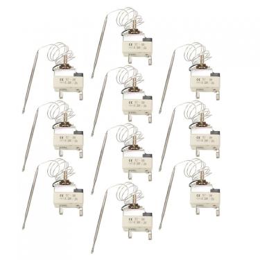 Imagem de Kit Termostato Haste Longa Forno Elétrico - 10Peças Metálico Bivolt