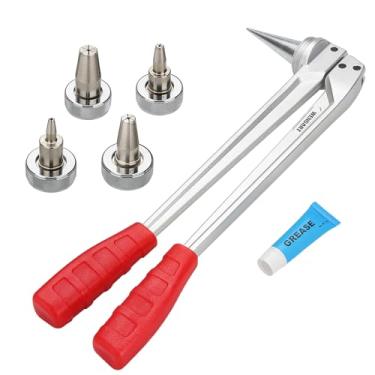Imagem de WENGART Kit de ferramentas de expansão manual PEX-A com cabeças de 3/20.3 cm, 1/5.1 cm, 3/10.2 cm, cabeças de 2,5 cm, adequado para tubos PEX padrão ASTM F1960