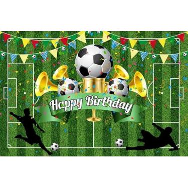 Imagem de ZJRBJB 3 x 2,4 m decoração de aniversário futebol futebol fundo verde bola jogo esportes estádio tigela fundo noite fã esportes celebração evento casamento nupcial chá de bebê banner cabine