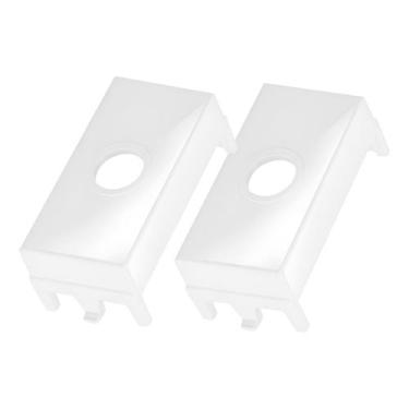 Imagem de 2 Módulos Saída de Fio Margirius Sleek 16042 Cor Branco
