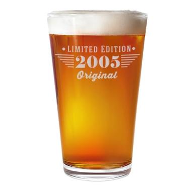 Imagem de Spotted Dog Company Copo de cerveja vintage 2005 gravado 473 ml – Presentes de feliz aniversário de 21 anos, decorações homens mulheres rapaz, completando 21 anos, artigos para lembrancinhas de