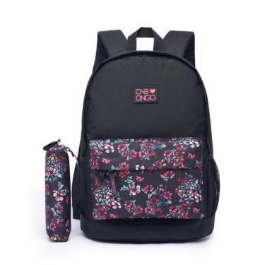 Imagem de Kit Mochila Onbongo Bolsa Feminina Reforçada Impermeável Notebook Com 