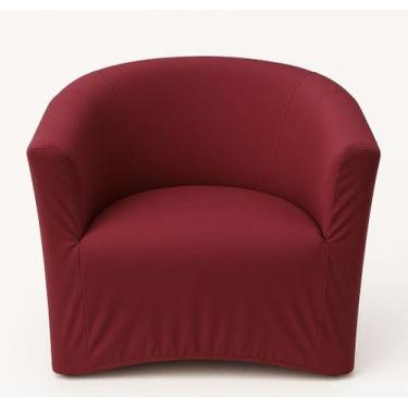 Imagem de Capa Poltrona Ferradura - TATY CAPAS E CONFECÇÕES, Bordô