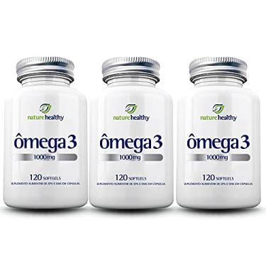 Imagem de COMBO c/ 3 - ÔMEGA 3 1.000MG FISH OIL MEG-3 c/ 120 NATURE HEALTHY
