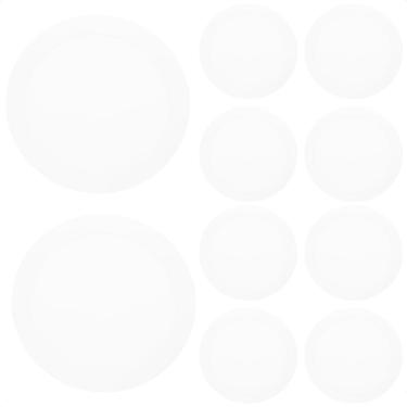 Imagem de Kit 10 Painel Led Redondo Embutir 12W Bivolt Taschibra 4000K