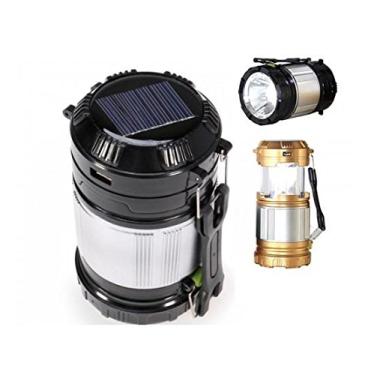 Imagem de Luminária Solar Lampião Led Lanterna Elétrica Recarregável