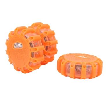 Imagem de Segurança na Estrada Flue Flare Light, LED Luz de Aviso de Emergência Com Base de ímãs, Tipo C Recarregável para Barco RV de Caminhão de Carro, 9 Modos, 850mAh Battery