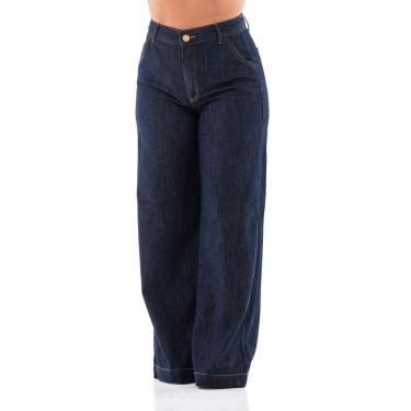 Imagem de Calça Jeans Feminina Arauto Pantalona Leve