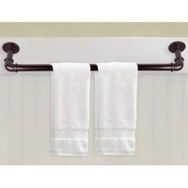 Imagem de Rod Desyne Barra de toalha com design de tubo industrial, 76 cm, níquel acetinado