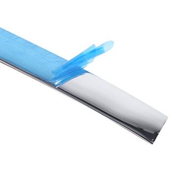 Imagem de Faixa de Protetor de Acabamento para Moldagem de Carros Prateados, Fita de Decoração Elegante para Interior e Exterior Com Fácil Instalação, Proteja a Borda do Arranhão,