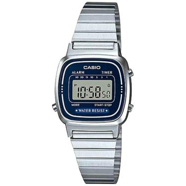 Imagem de Relógio Casio Feminino Ref: La670wa-2df Vintage Prateado