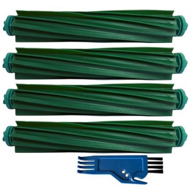 Imagem de (Pacote com 4) Kit de escovas principais de substituição para iRobot Roomba Plus 405/505 Combo e Roomba 205 Robot Vacuum, com ferramenta de limpeza