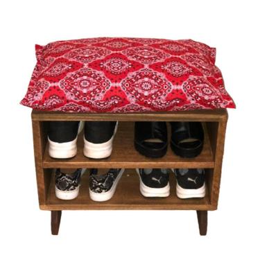 Imagem de Sapateira Puff Bandana Red