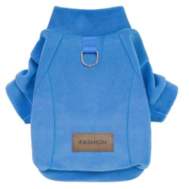 Imagem de Mosucoirl Suéter de lã para cães com capuz para animais de estimação, casacos quentes de algodão, roupas de inverno, pulôver, jaqueta, macacão para cães pequenos, médios, gatos, pelúcia, poodle