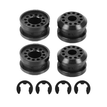 Imagem de DUSCOKE Caixa de transferência de 4 peças, bucha de alavanca de controle de câmbio com clipes eletrônicos, kit de bucha de haste de controle de mudança de transmissão para Dodge Ram 1500 2500 3500