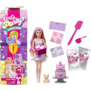 Imagem de Boneca Barbie Color Reveal Party Festa Dos Pet Mattel JFG68