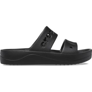 Imagem de Crocs Sandália plataforma feminina Baya, Preto, 7 UK