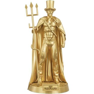 Imagem de Estátua Exu Tranca Ruas Imagem Umbanda Candomblé (Cor Ouro)