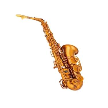 Imagem de Instrumento de saxofone para iniciantes amantes de música Eb alto chaves de saxofone conjunto de latão, acessório de saxofone profissional, instrumentos de sopro de madeira (B)