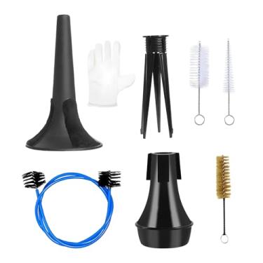 Imagem de Kit de cuidados com trompete | Acessório de instrumento musical - Kit de limpeza de instrumentos de trompete de latão, para profissionais, estudantes, entusiastas, iniciantes, artistas