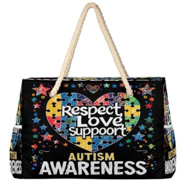 Imagem de hongjinglin Bolsa de praia grande, leve, dobrável, com balão fofo, unicórnio, piscina, bolsa de ombro, Cor 23, Large