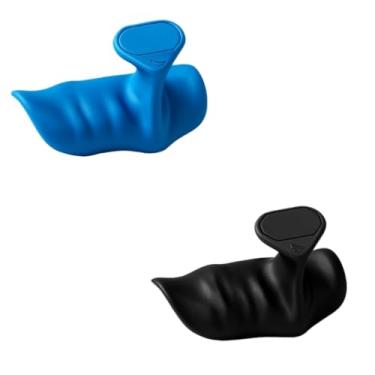 Imagem de Luva De Academia Musculação Antiderrapante Protetor de Palma Unissex(Preto e Azul)