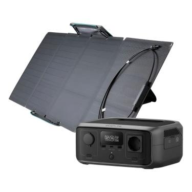 Imagem de Kit Gerador Solar Ecoflow River 3 220v 256wh + Painel 110w