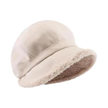 Imagem de Chapéu Beret Feminino De Inverno Quente E Respirável Estilo Francês, B