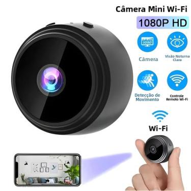 Imagem de Câmera Mini Wifi 1080P Sem Fio Com Visão Noturna Para Vigilância Resid