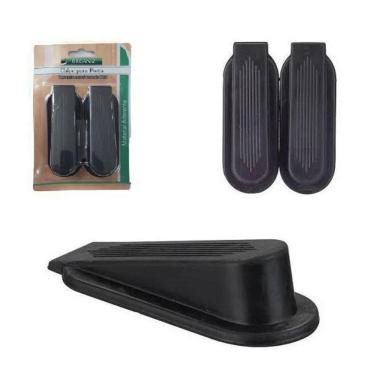 Imagem de Cunha Segura Protetor Prendedor Porta Chão Trava 2 Peças