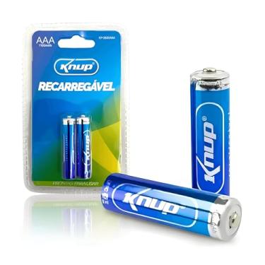 Imagem de Pilha Recarregável Blister C/2un AAA 1100mAh - Prontas Para Uso, Carregamento de Lanterna, Câmera, Controle Remoto, Brinquedos e Eletrônicos (KP-2800AAA)