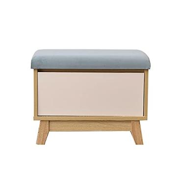 Imagem de FAMEOYA Armários de sapatos, suporte de armazenamento de sapatos, banco de sofá estofado, banco de troca de sapatos, armário de sapatos para assento de porta de casa, banco de assento em um, banco de